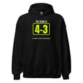 The Score Is 4-3. Ish. — Funny Pickleball Hoodie — Black