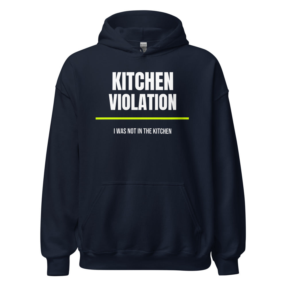 Kitchen Violation — Funny Pickleball Hoodie — Navy