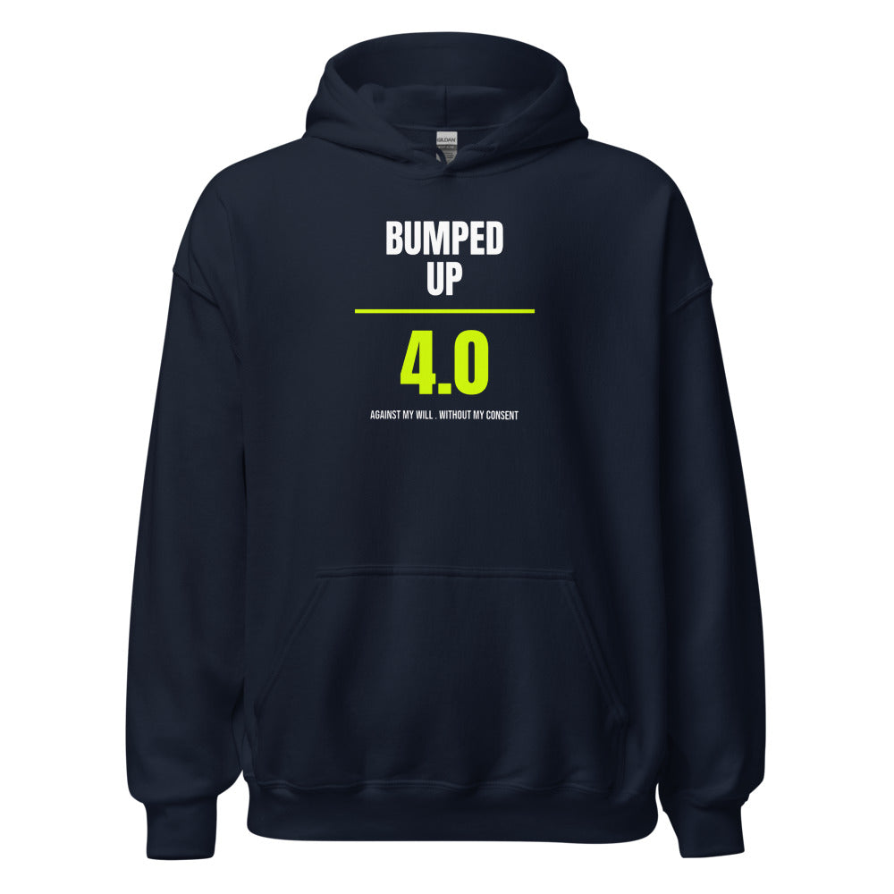 Bumped Up Against My Will — Funny Tennis Hoodie — Navy
