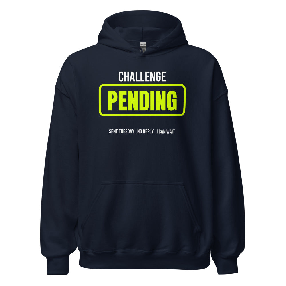 Ladder Challenge Pending — Funny Tennis Hoodie — Navy
