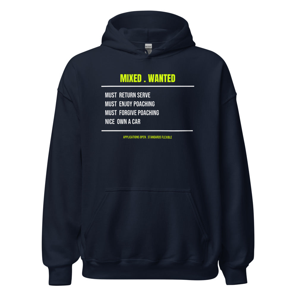 Still Looking For A Partner — Funny Tennis Hoodie — Navy
