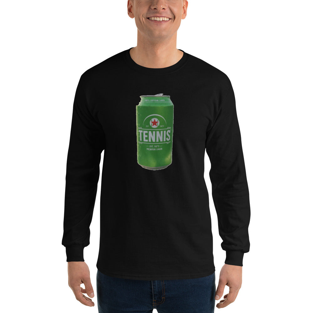 Tennis Import — Vintage Beer Can Tennis Long Sleeve Tee