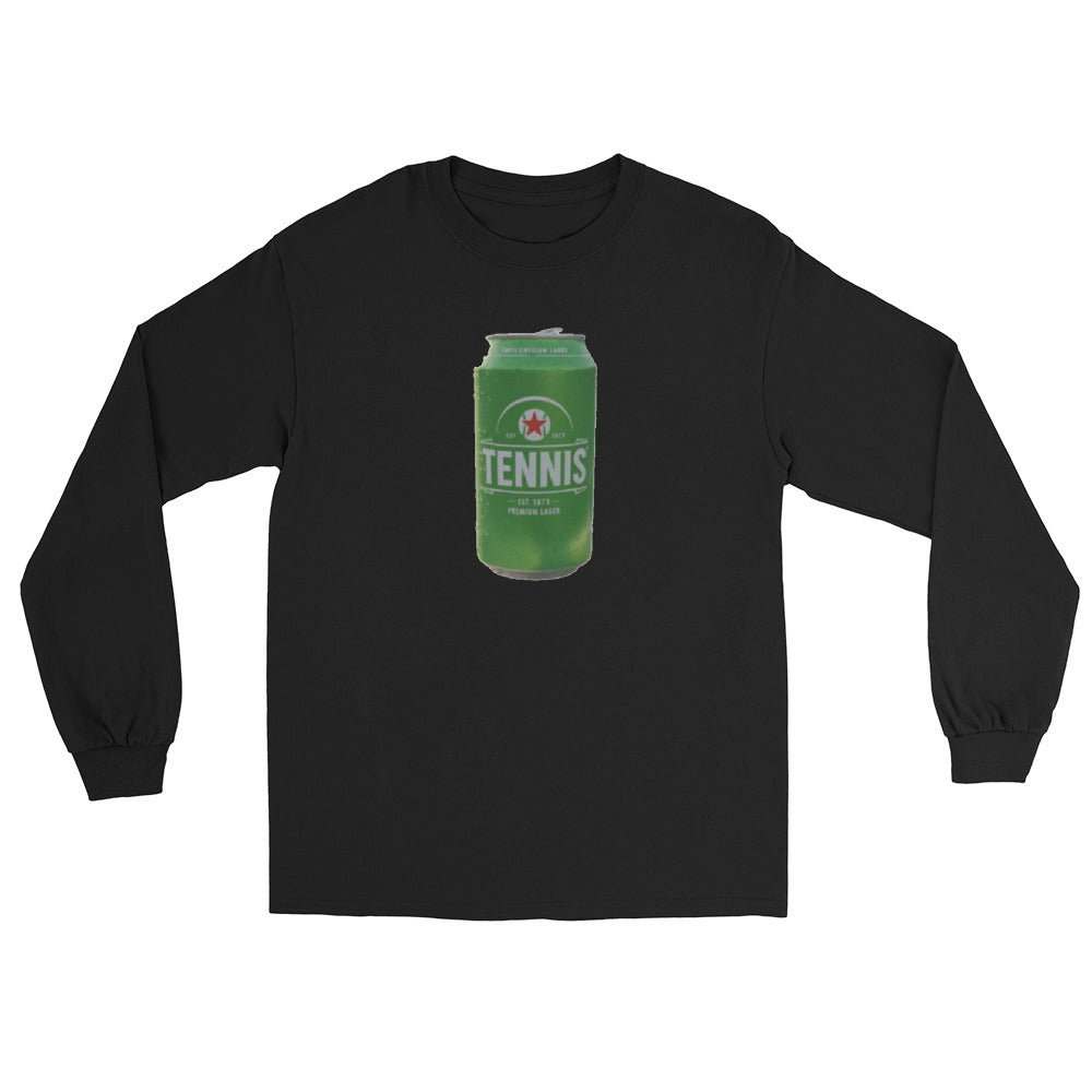 Tennis Import — Vintage Beer Can Tennis Long Sleeve Tee
