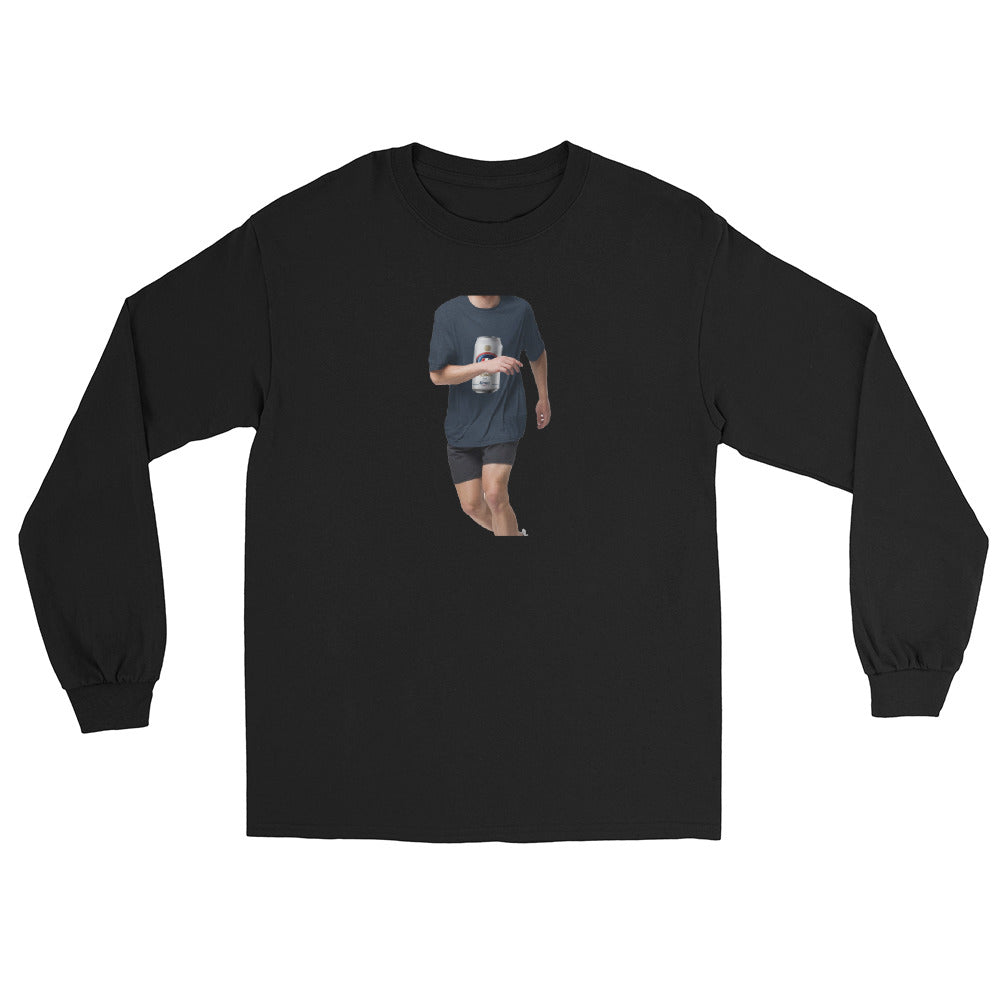 Tennis Lite Silver Can — Vintage Beer Can Tennis Long Sleeve Tee