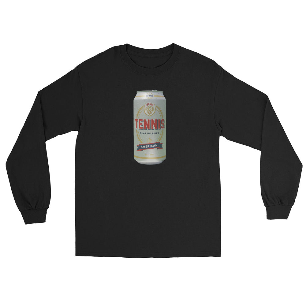 Tennis Pilsner American — Vintage Beer Can Tennis Long Sleeve Tee