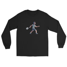 Baseline Rally - front - unisex tennis long sleeve tee for USTA and competitive players