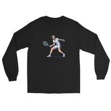 Net Rusher - front - unisex tennis long sleeve tee for USTA and competitive players