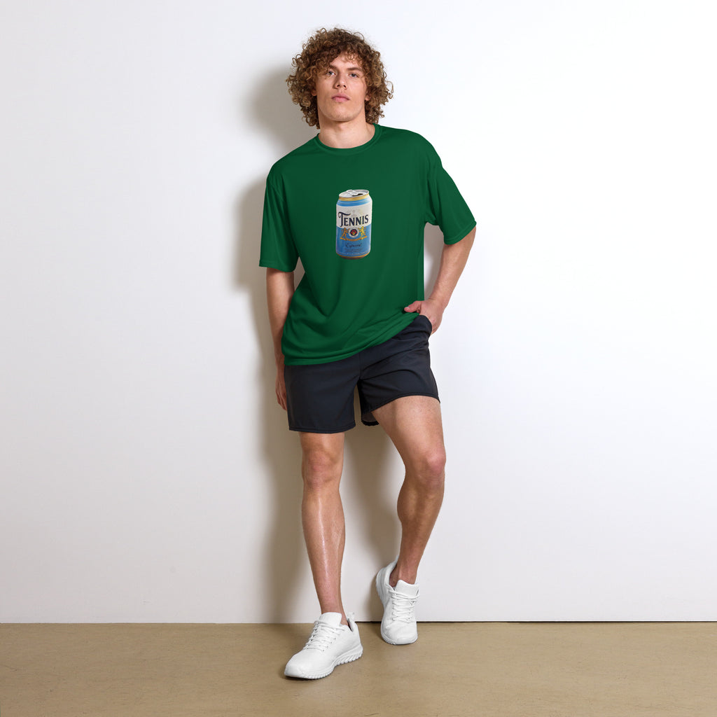 Tennis Pilsner — Men's Tennis Performance Tee fit view — court-ready tennis t-shirts