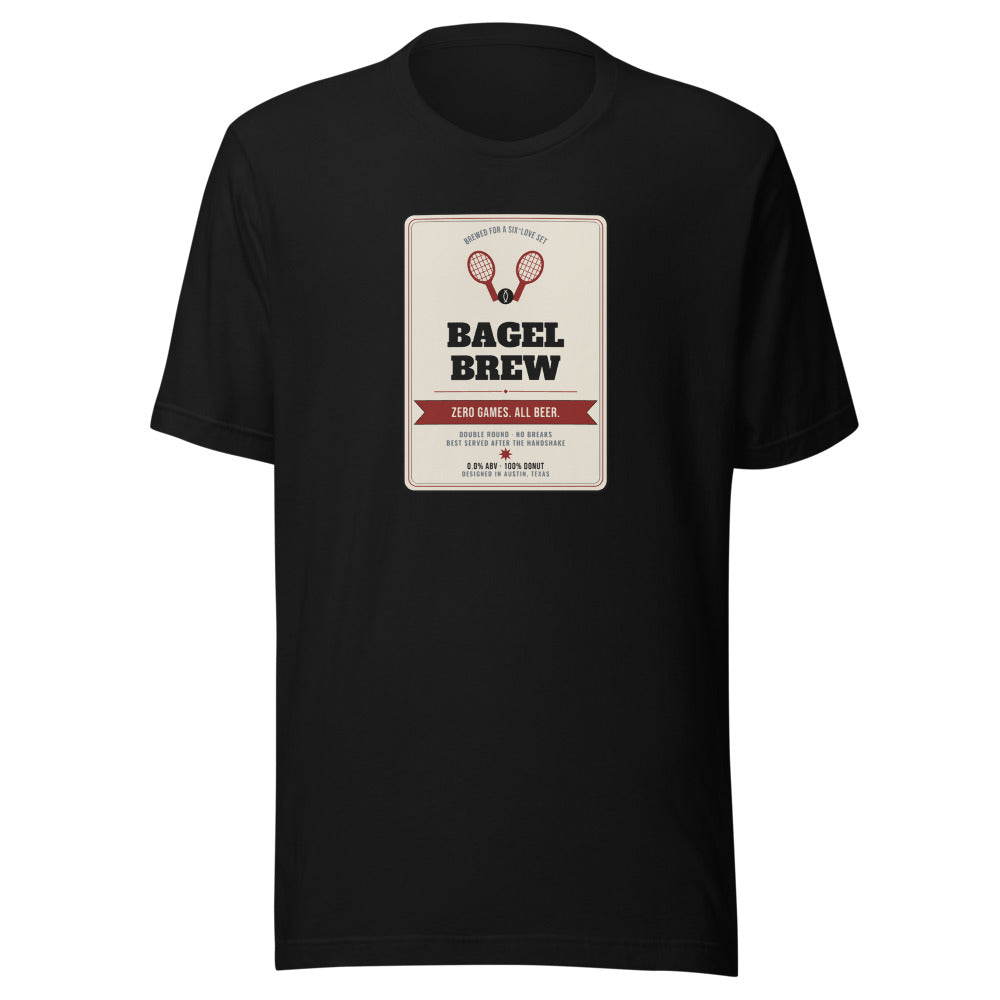 Bagel Brew — Vintage Beer Can Tennis Tee