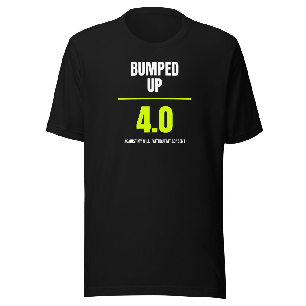 Bumped Up Against My Will — Funny Tennis Unisex Tee — Black