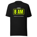 8 AM Saturday Person — Funny Pickleball Unisex Tee — Black