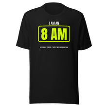 8 AM Saturday Person — Funny Pickleball Unisex Tee — Black