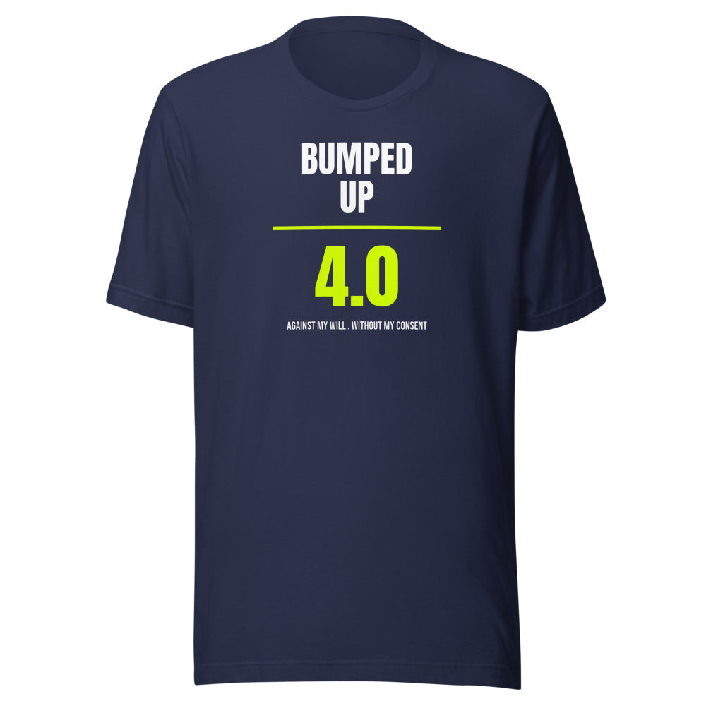Bumped Up Against My Will — Funny Tennis Unisex Tee — Navy