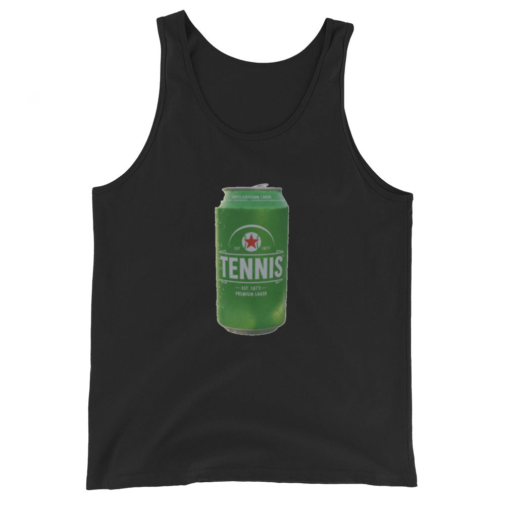 Tennis Import — Vintage Beer Can Tennis Tank Top