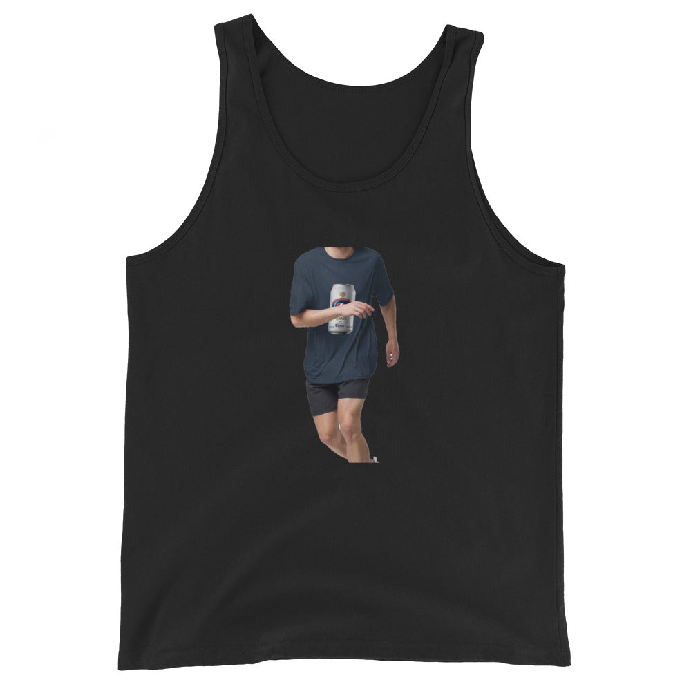 Tennis Lite Silver Can — Vintage Beer Can Tennis Tank Top