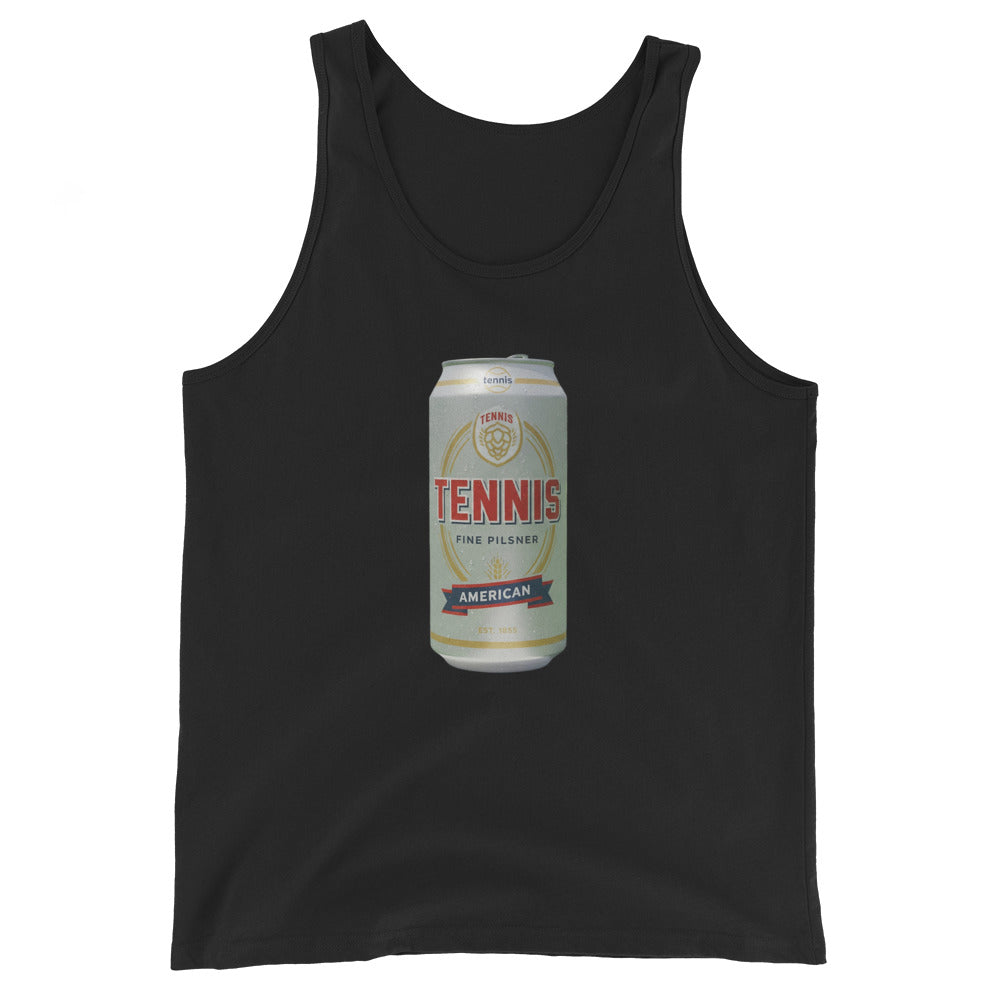 Tennis Pilsner American — Vintage Beer Can Tennis Tank Top