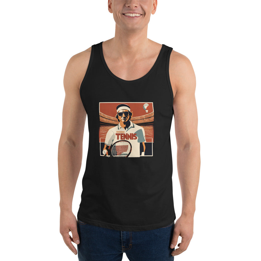 Seventies Serve — Funny Tennis Tank Top