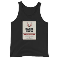 Bagel Brew - front - unisex tennis tank top for USTA and competitive players