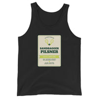 Sandbagger Pilsner - front - unisex tennis tank top for USTA and competitive players