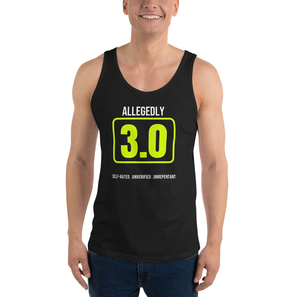 Allegedly A 3.0 — Funny Pickleball Tank Top — Black