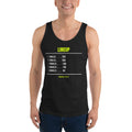 The Lineup Card — Funny Tennis Tank Top — Black