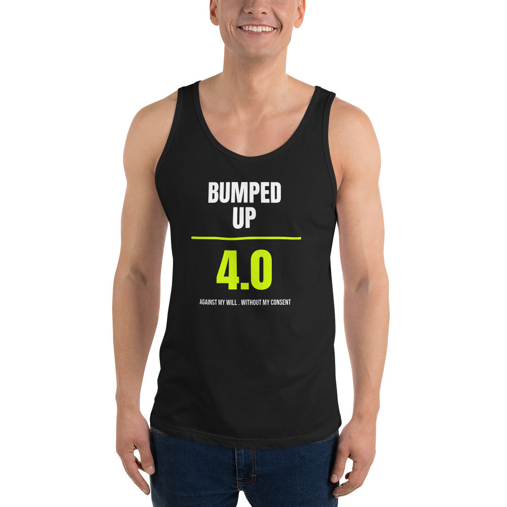 Bumped Up Against My Will — Funny Tennis Tank Top — Black