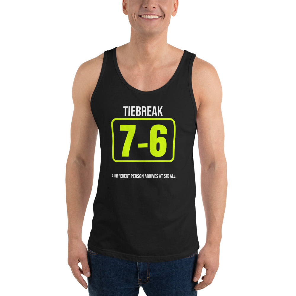 Tiebreak Personality — Funny Tennis Tank Top — Black