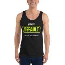 Won By Default — Funny Pickleball Tank Top — Black