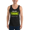 Ladder Challenge Pending — Funny Tennis Tank Top — Black