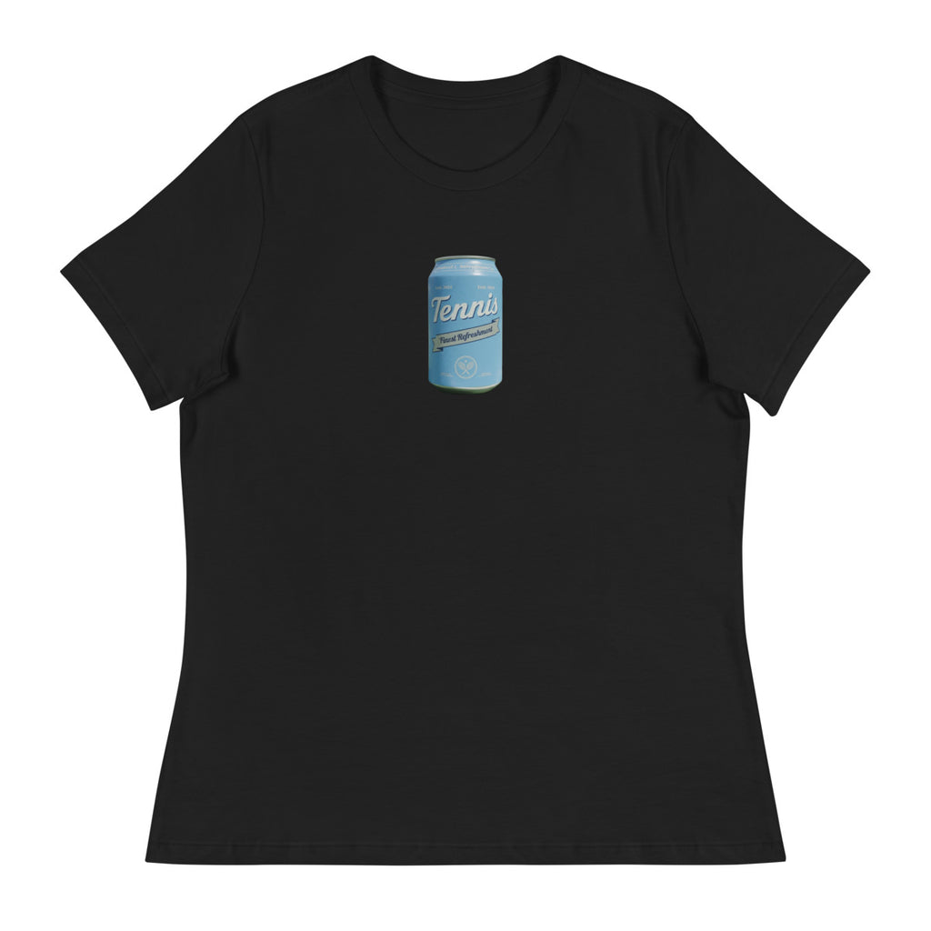 Tennis Select retro tennis can design on a womens tee