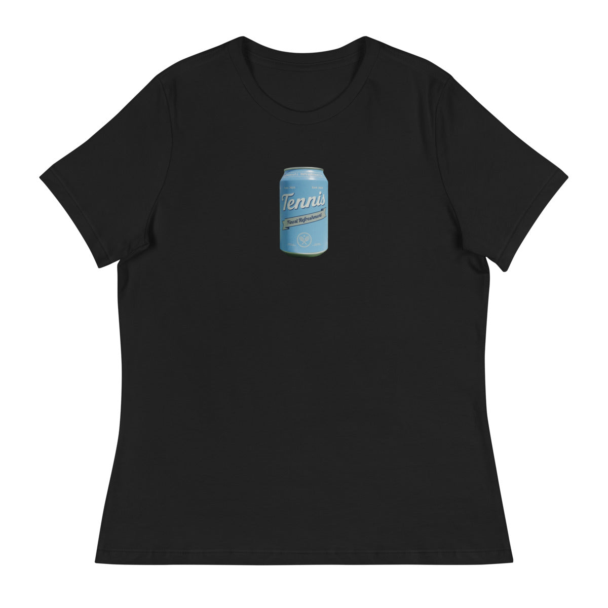 Tennis Select retro tennis can design on a womens tee