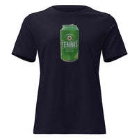 Tennis Import — Vintage Beer Can Tennis Women's Relaxed Tee