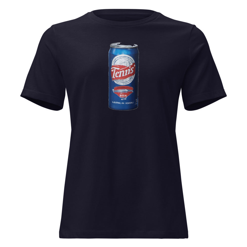 Tennis Beer — Funny Tennis Sayings Women's Relaxed Tee
