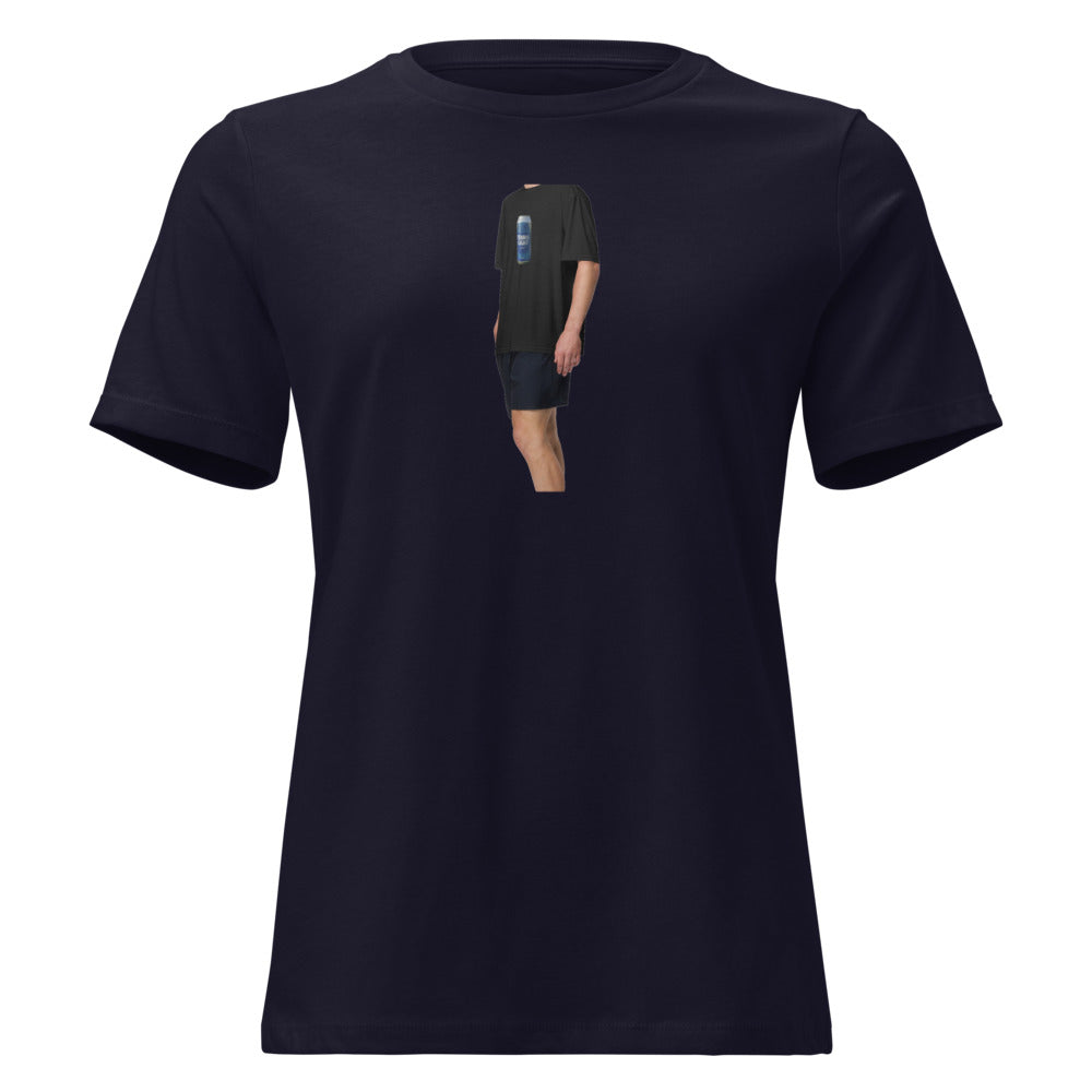 Tennis Light Blue Can — Funny Tennis Beer Women's Relaxed Tee