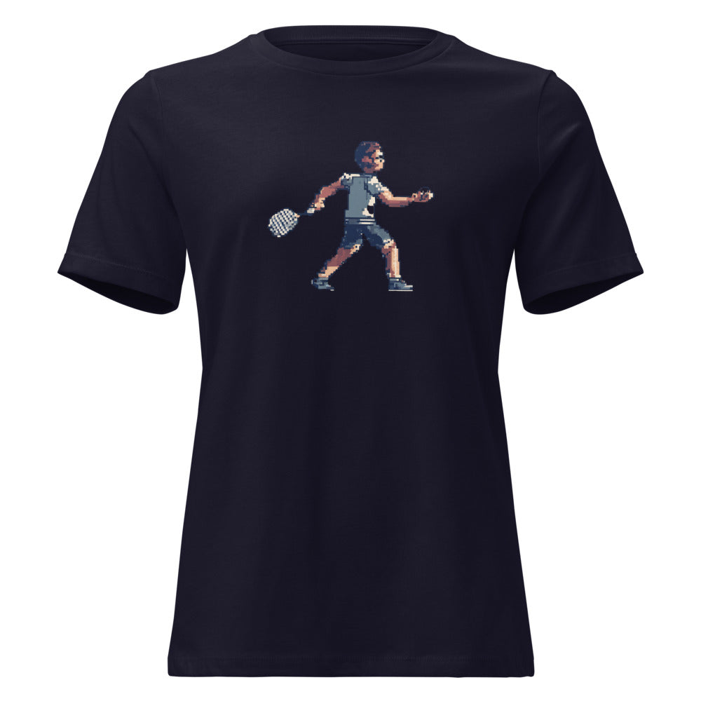 Baseline Rally — Funny Tennis Women's Relaxed Tee