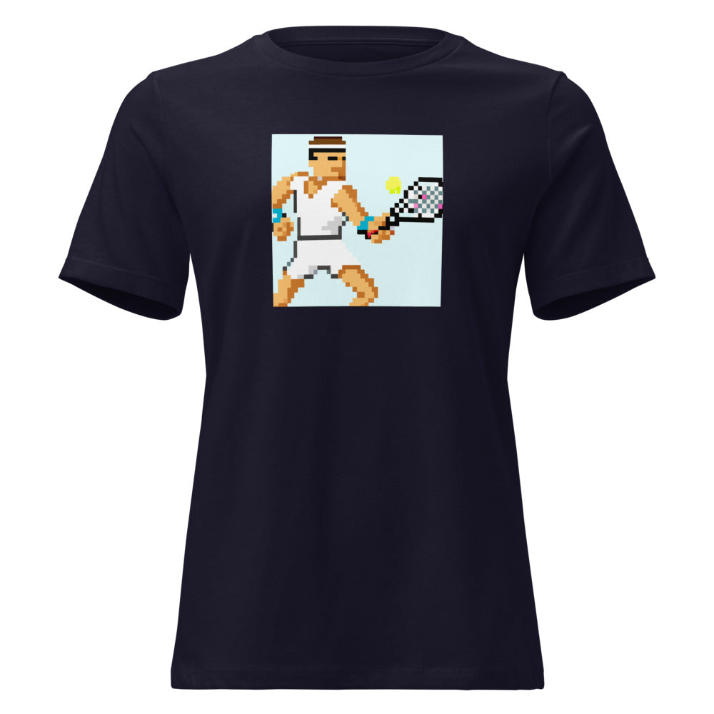 Eight Bit Serve — Funny Tennis Women's Relaxed Tee