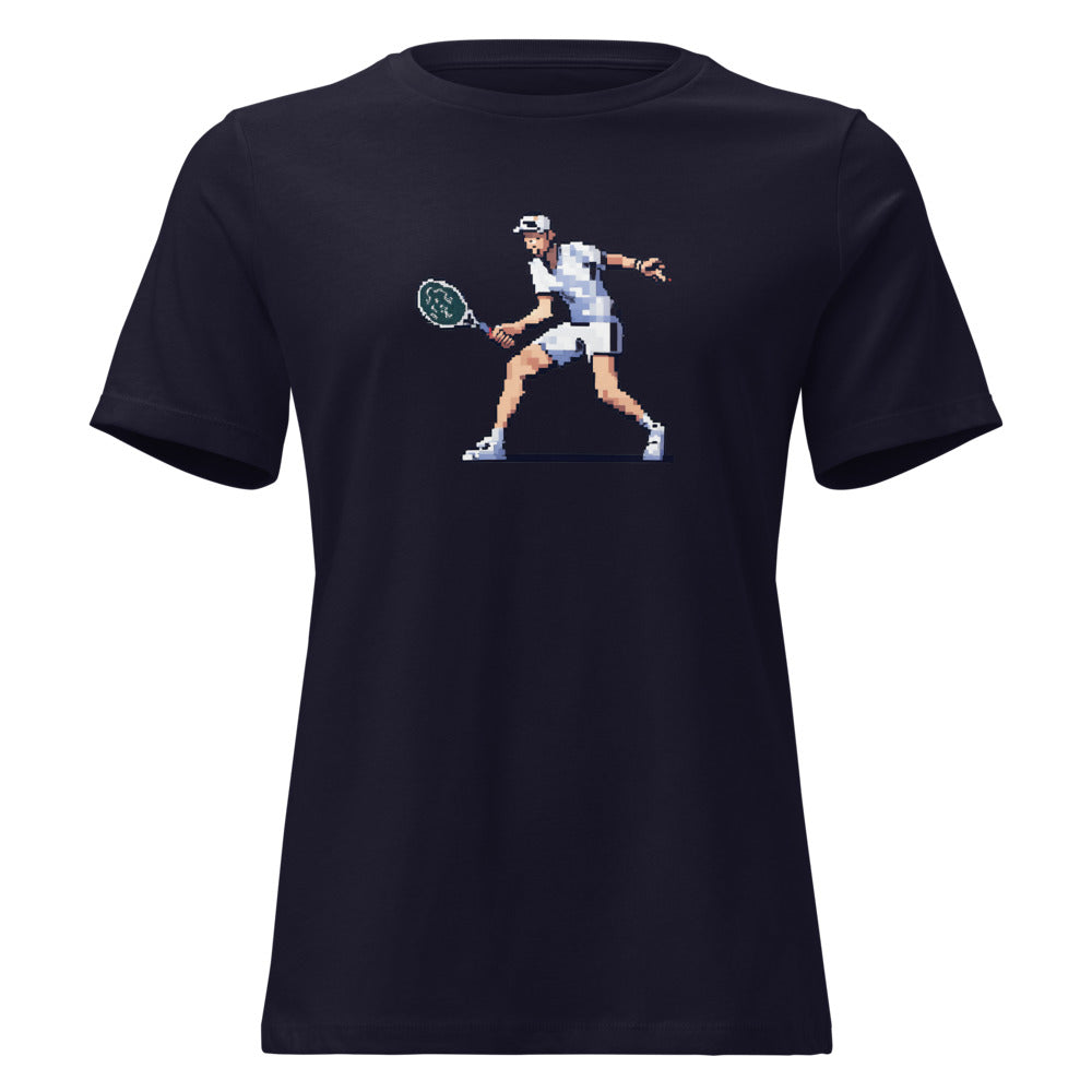 Net Rusher — Funny Tennis Women's Relaxed Tee