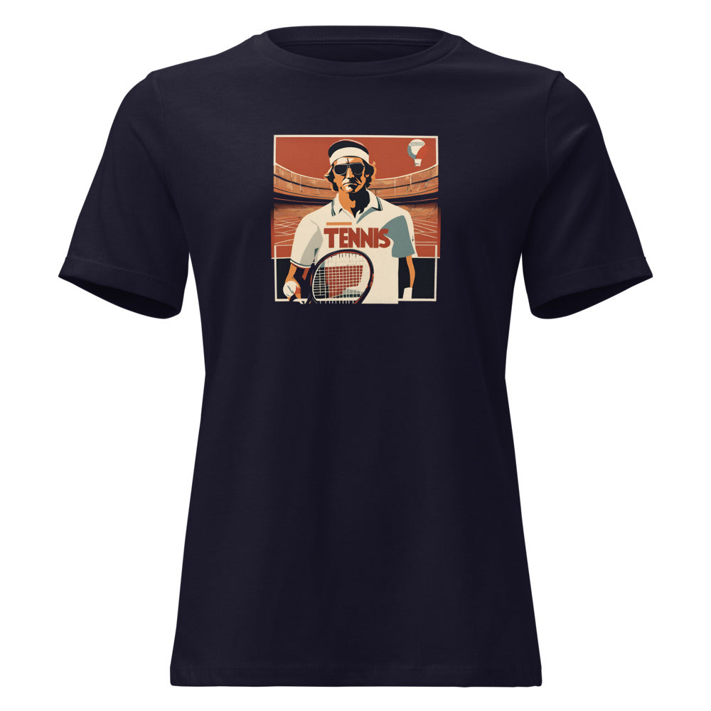 Seventies Serve — Funny Tennis Women's Relaxed Tee