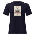 Bagel Brew — Vintage Beer Can Tennis Women's Relaxed Tee