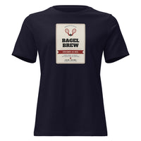 Bagel Brew - front - women's tennis tee for USTA and competitive players