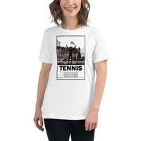 Victory Pose - on-model - women's tennis tee for USTA and competitive players