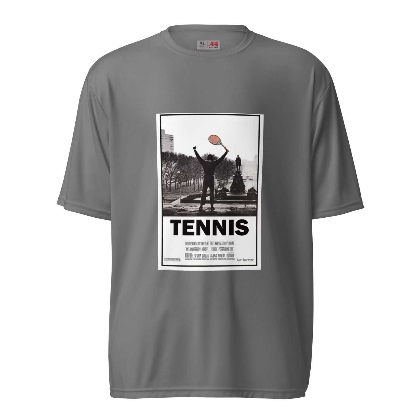 Men's performance tennis neck t-shirt - Court Sportswear