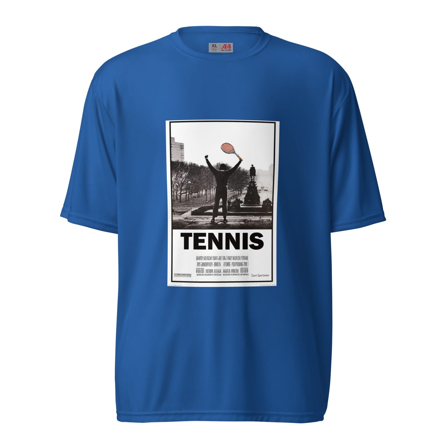 Men's performance tennis neck t-shirt - Court Sportswear