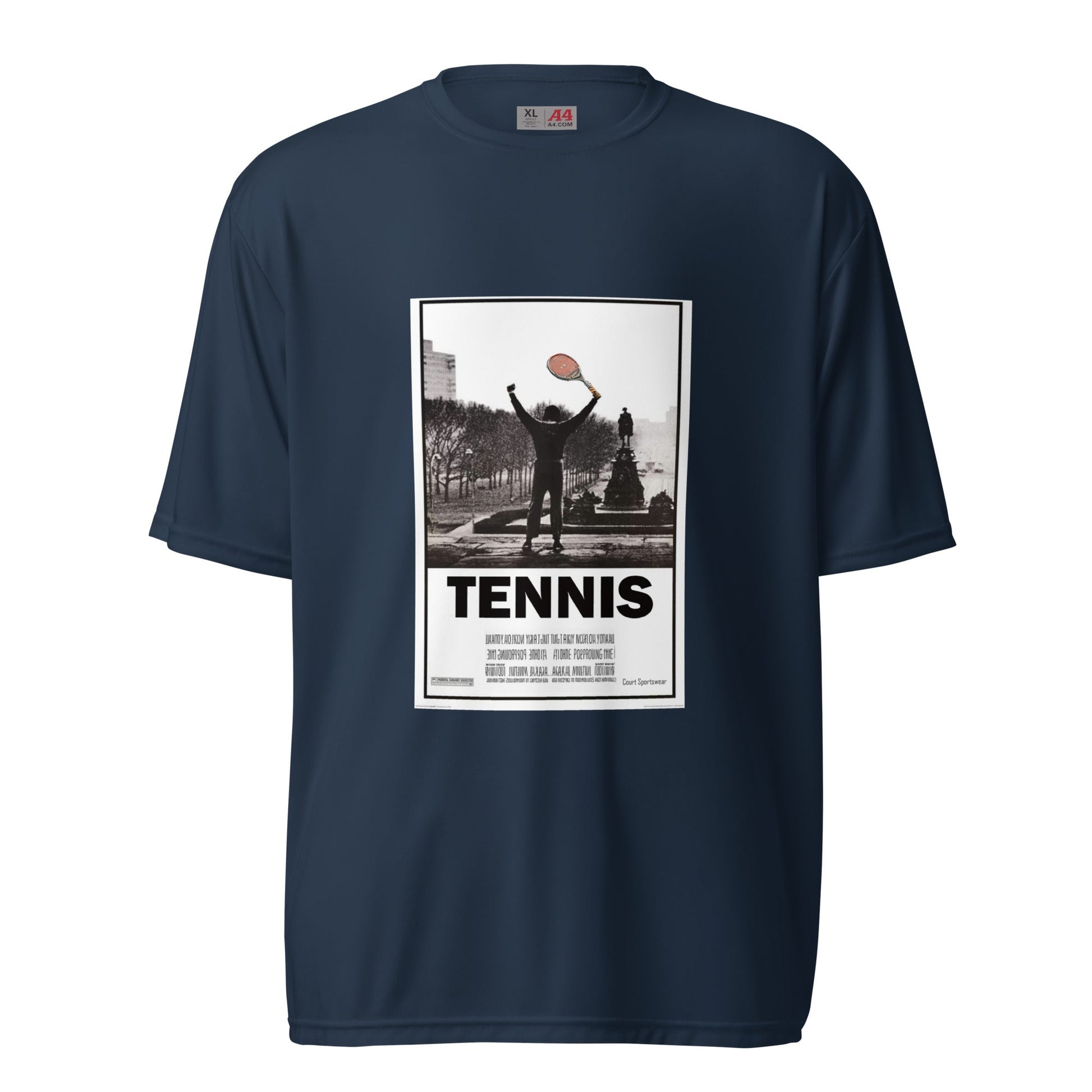 Men's performance tennis neck t-shirt - Court Sportswear