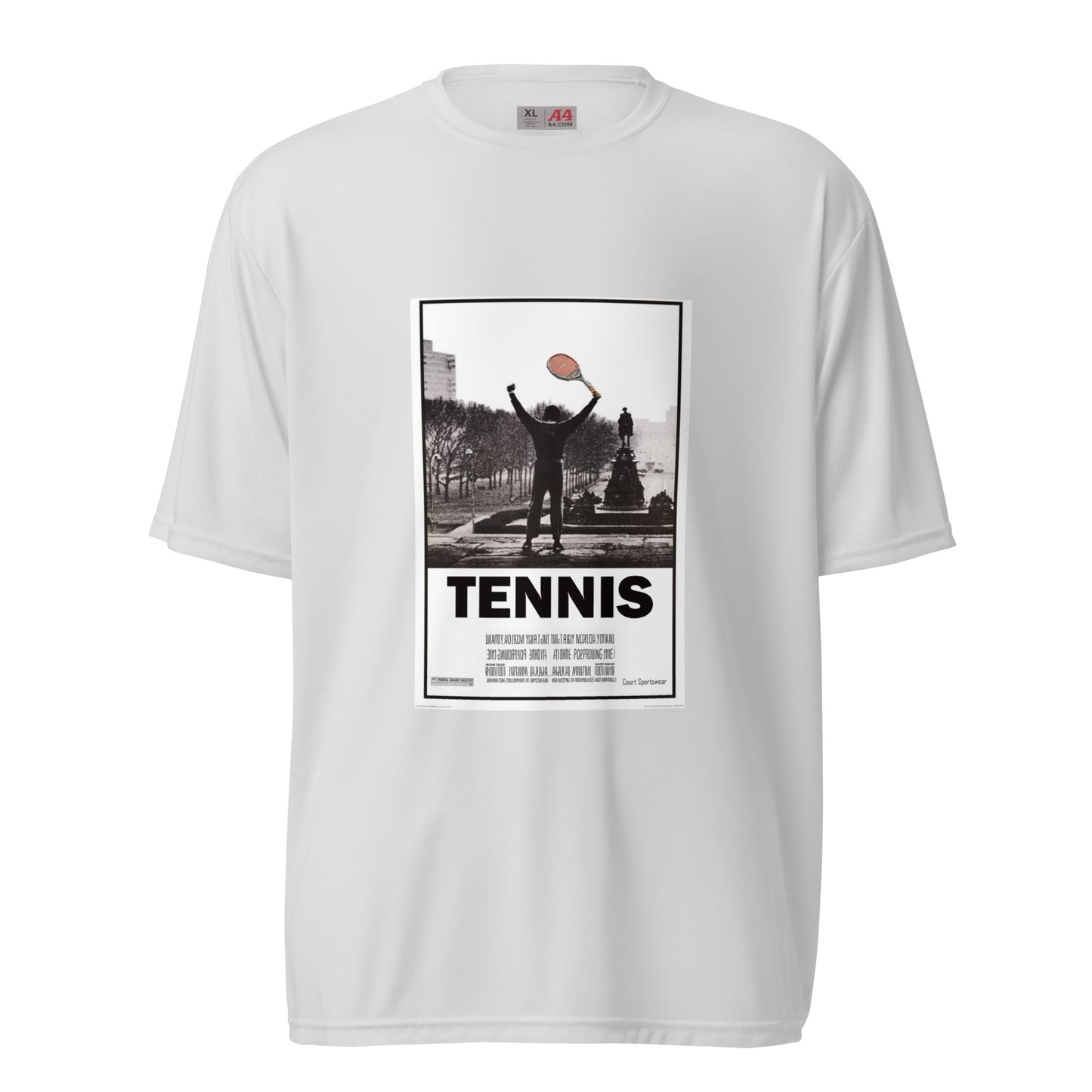 Men's performance tennis neck t-shirt - Court Sportswear