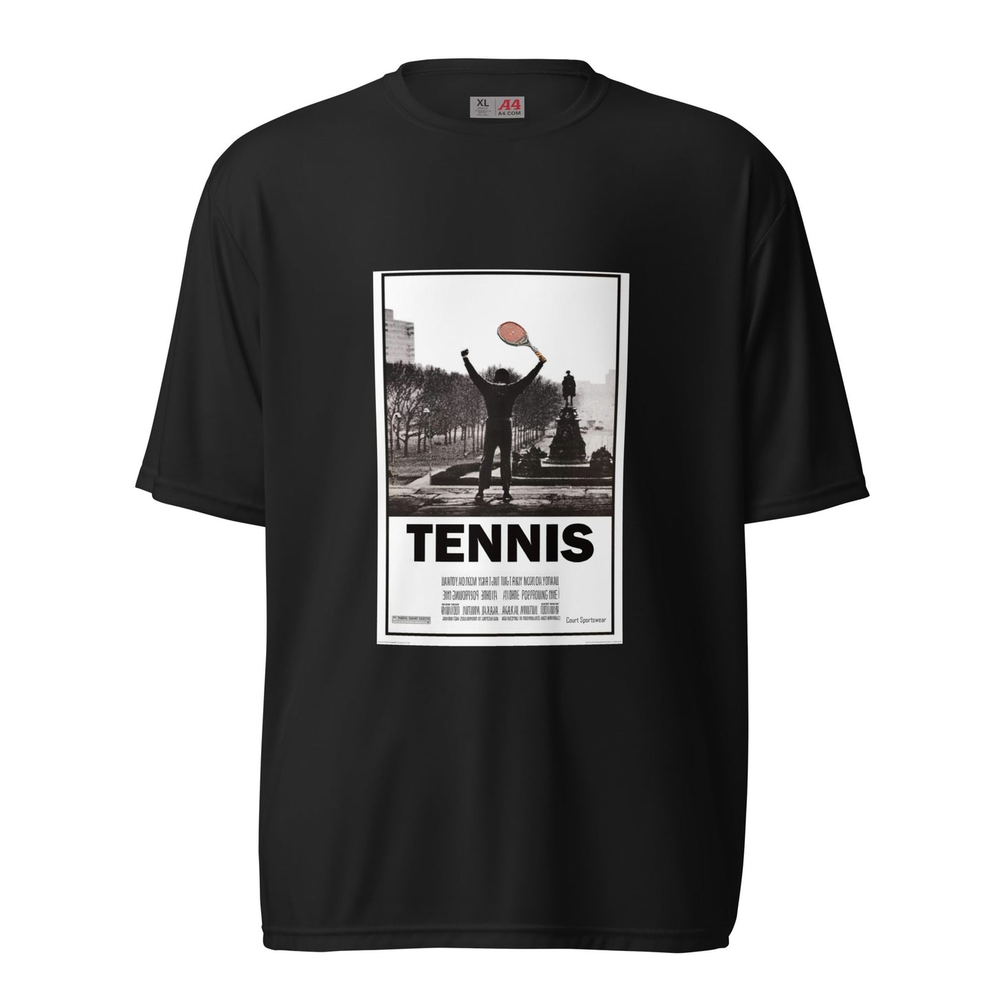 Men's performance tennis neck t-shirt - Court Sportswear